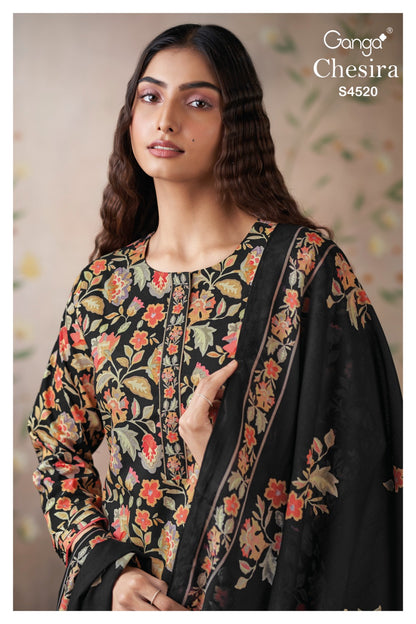 Chesira S4520 Ganga Cotton Plazzo Style Suits Exporter India