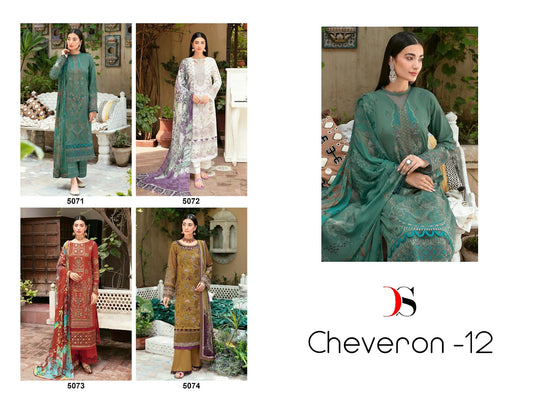 Cheveron 12 Deepsy Rayon Pakistani Patch Work Suits