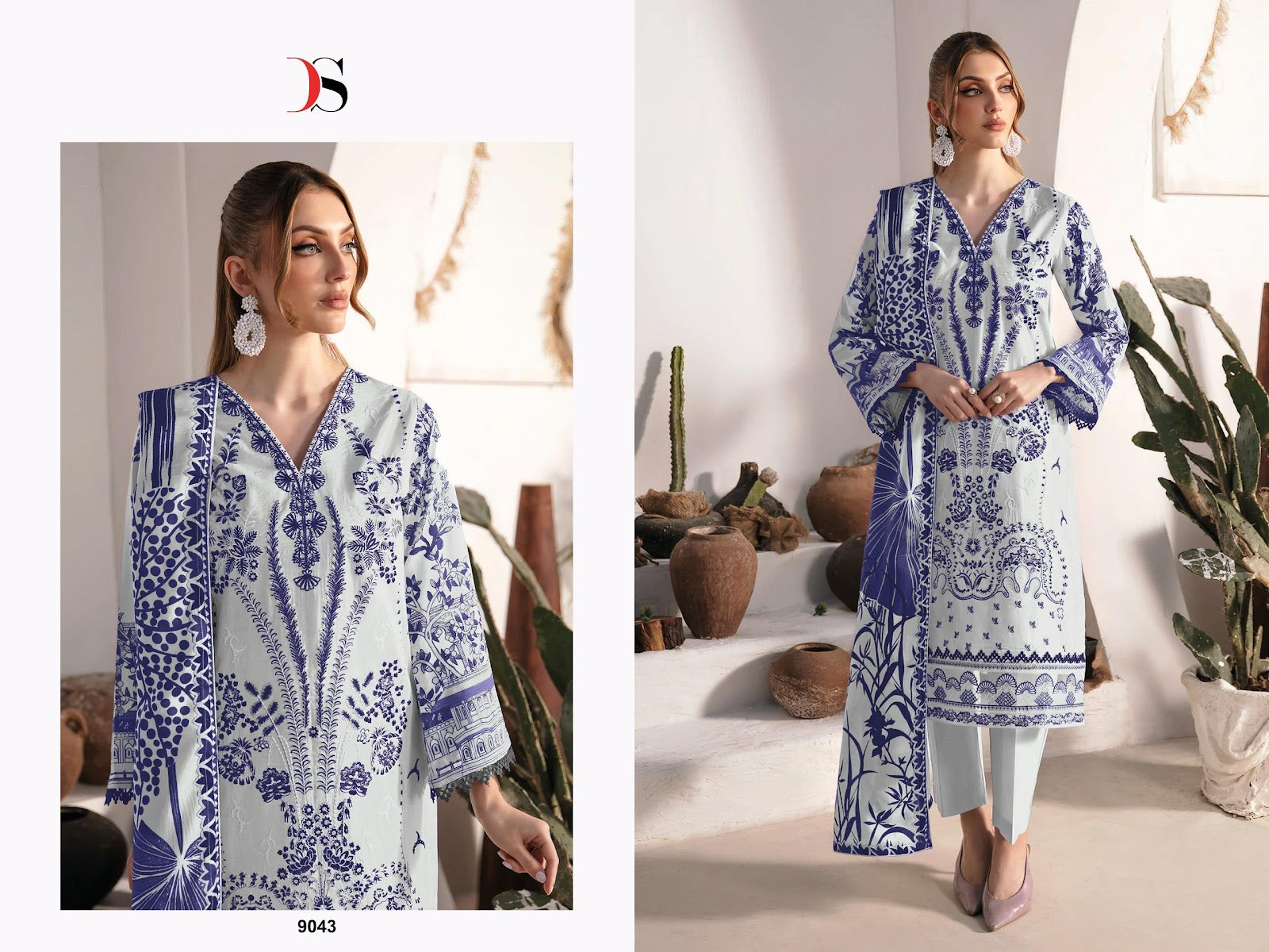 Cheveron 13 Deepsy Cotton Pakistani Patch Work Suits Wholesale Rate