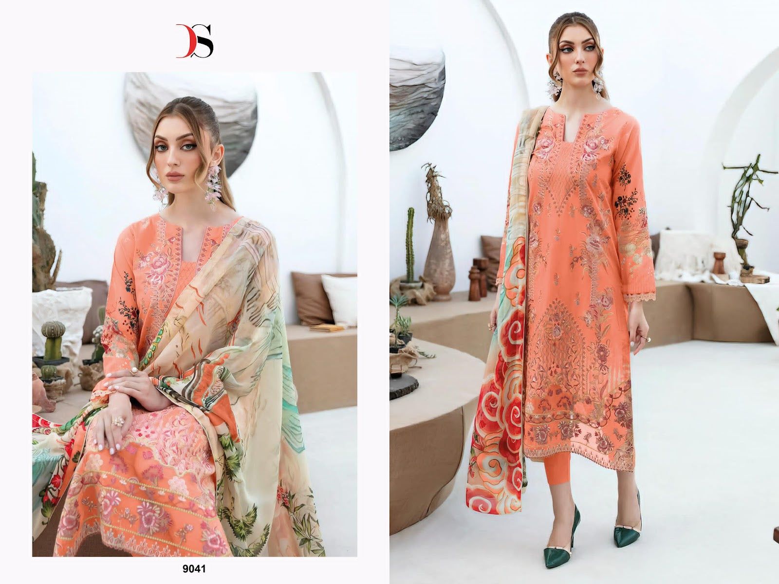 Cheveron 13 Deepsy Cotton Pakistani Patch Work Suits Wholesale Rate