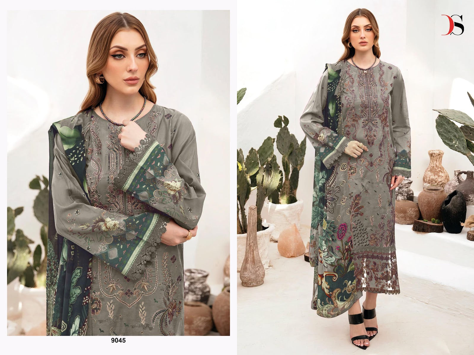 Cheveron 13 Deepsy Cotton Pakistani Patch Work Suits Wholesale Rate