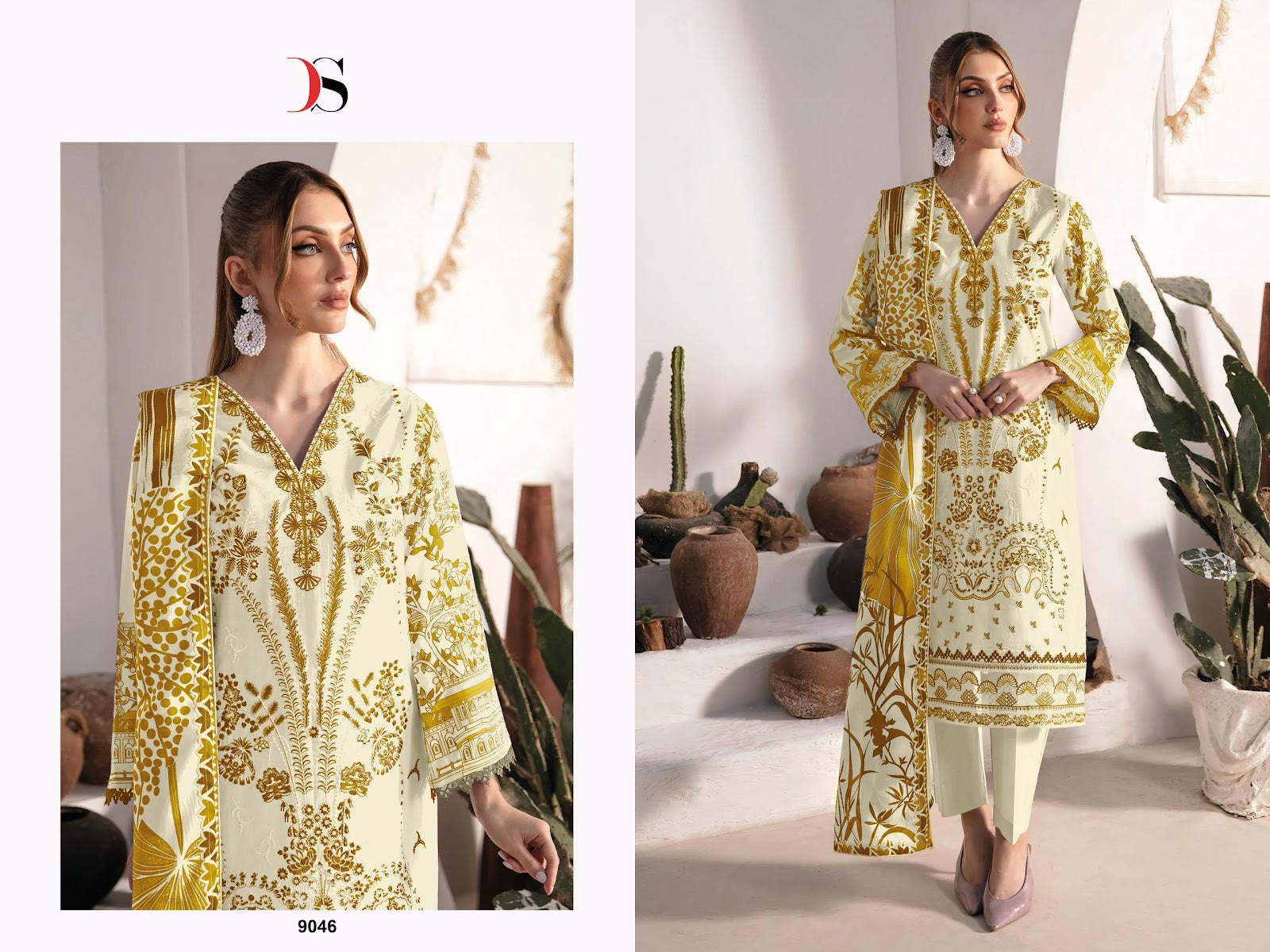 Cheveron 13 Deepsy Cotton Pakistani Patch Work Suits Wholesale Rate