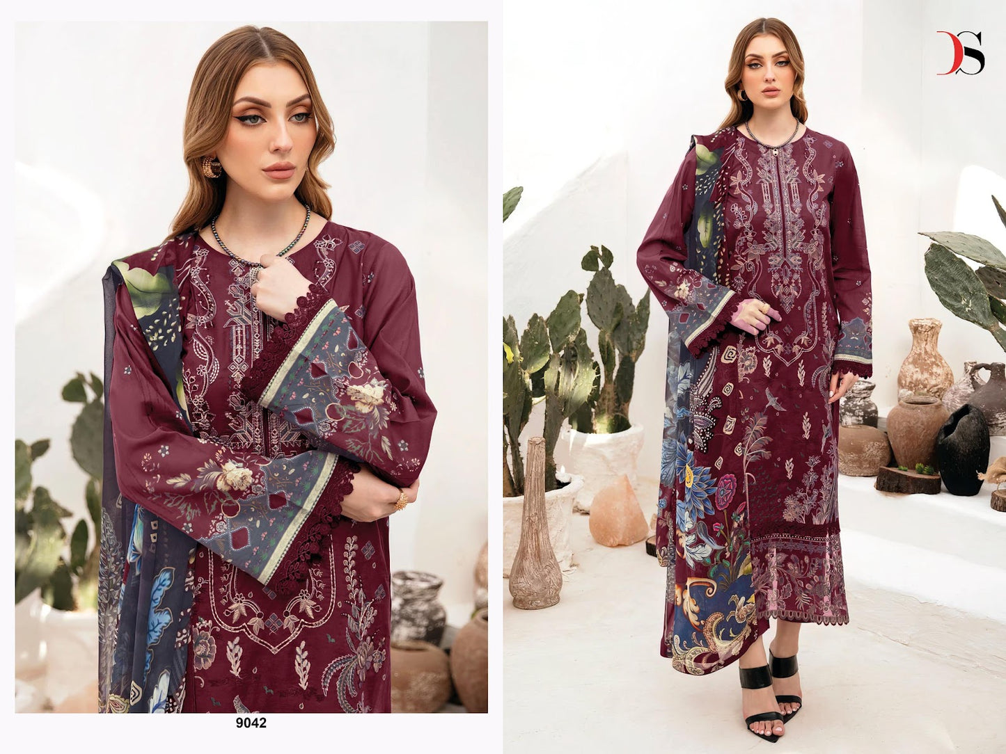 Cheveron 13 Deepsy Cotton Pakistani Patch Work Suits Wholesale Rate