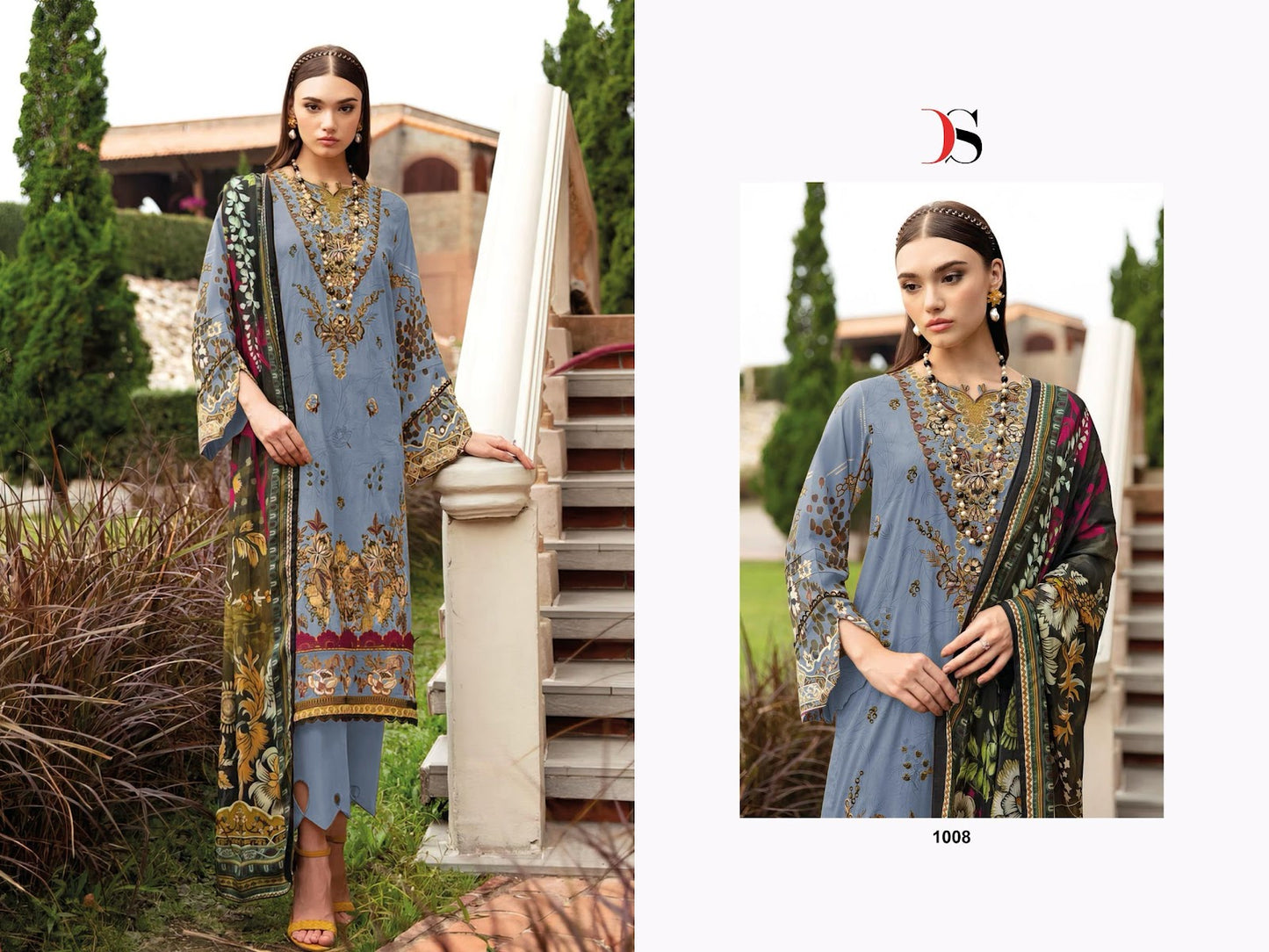 Cheveron 14 Deepsy Cotton Pakistani Patch Work Suits Supplier Gujarat