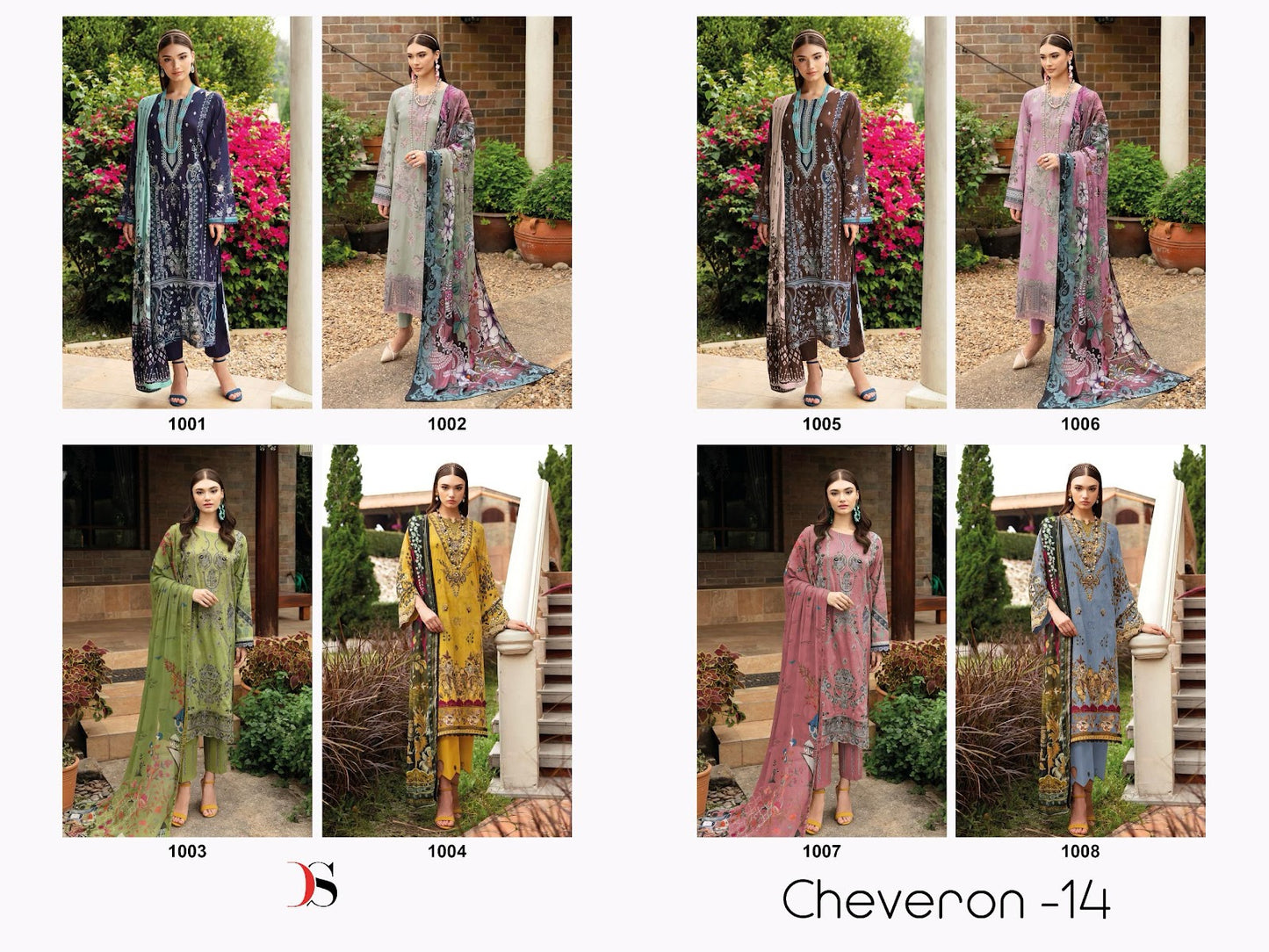 Cheveron 14 Deepsy Cotton Pakistani Patch Work Suits Supplier Gujarat
