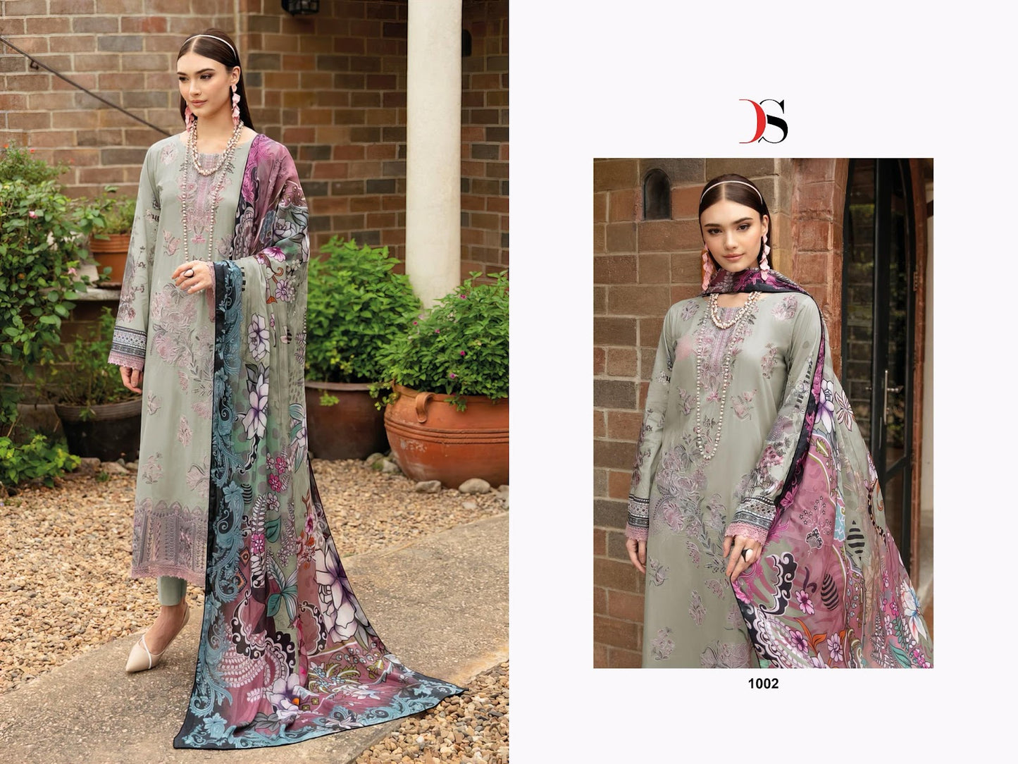 Cheveron 14 Deepsy Cotton Pakistani Patch Work Suits Supplier Gujarat