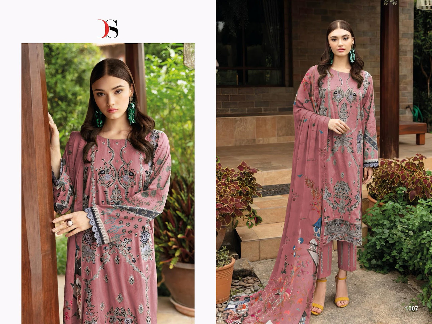 Cheveron 14 Deepsy Cotton Pakistani Patch Work Suits Supplier Gujarat