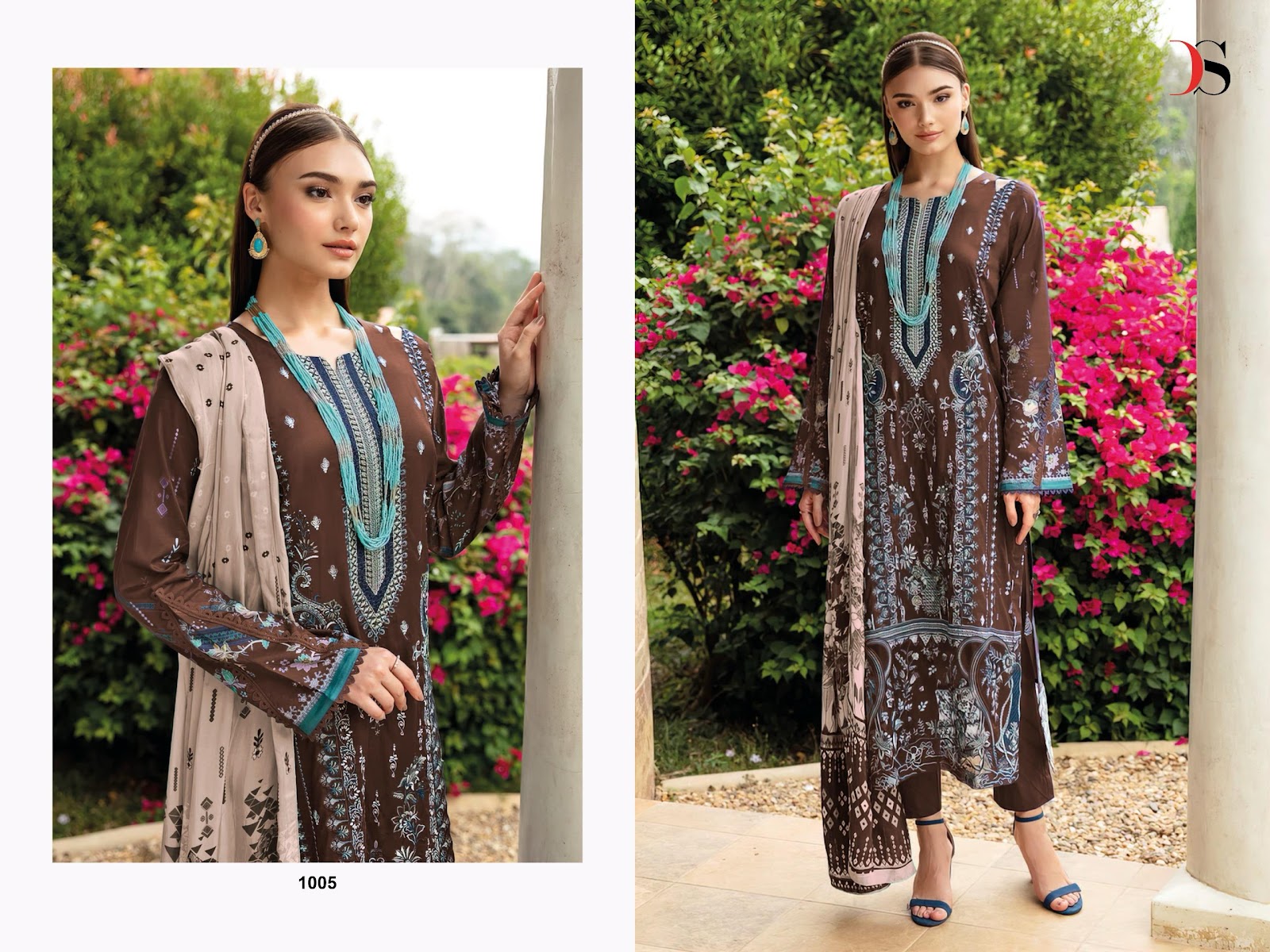 Cheveron 14 Deepsy Cotton Pakistani Patch Work Suits Supplier Gujarat