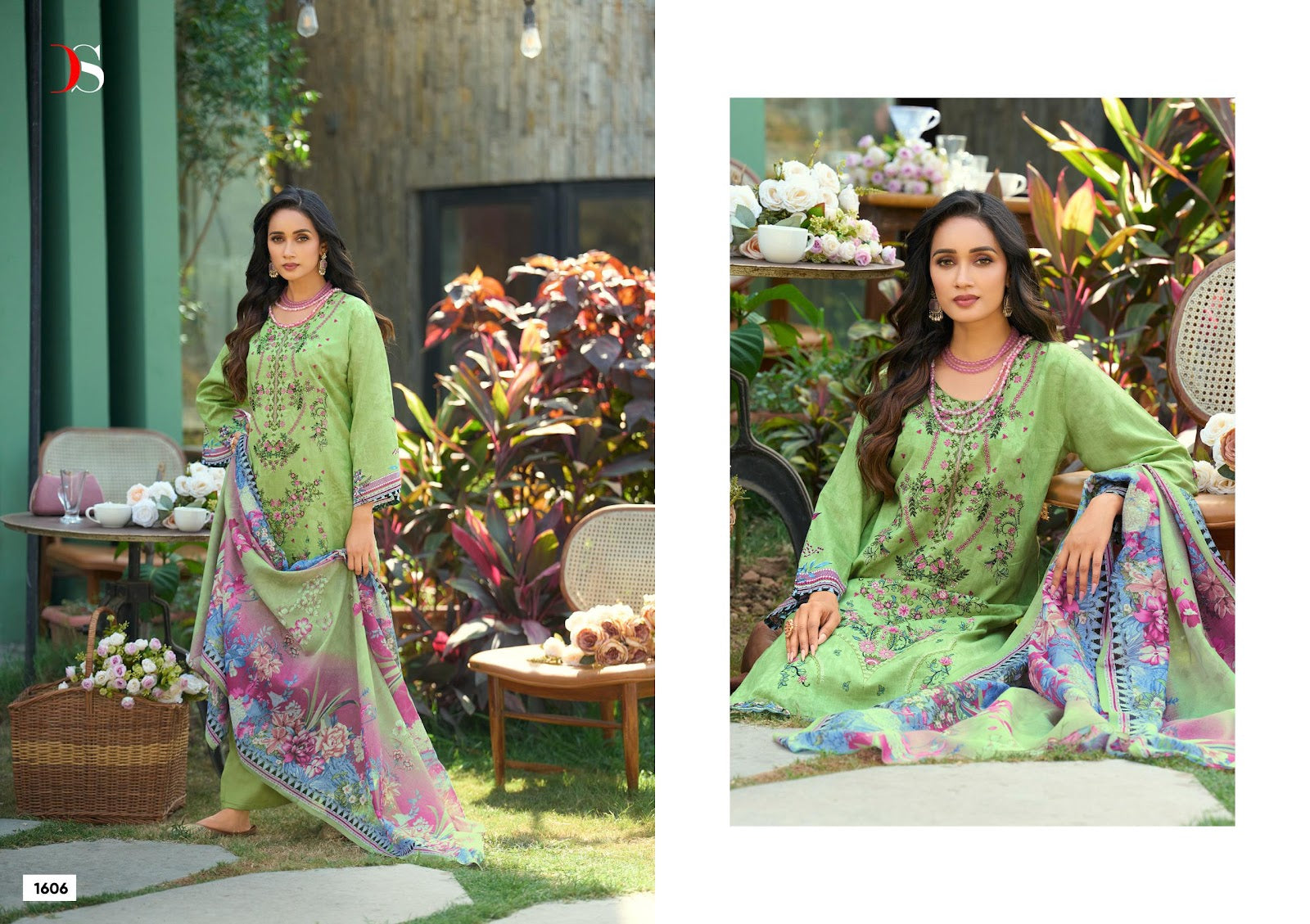 Chevron 16 Deepsy Cotton Pakistani Patch Work Suits Supplier Ahmedabad