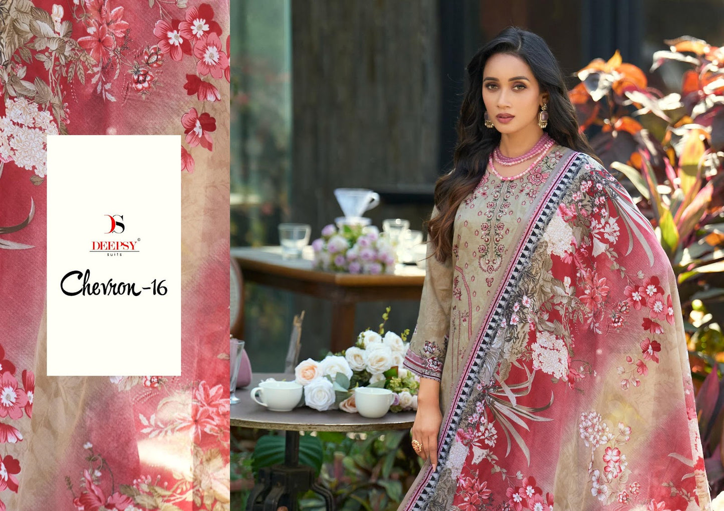 Chevron 16 Deepsy Cotton Pakistani Patch Work Suits Supplier Ahmedabad