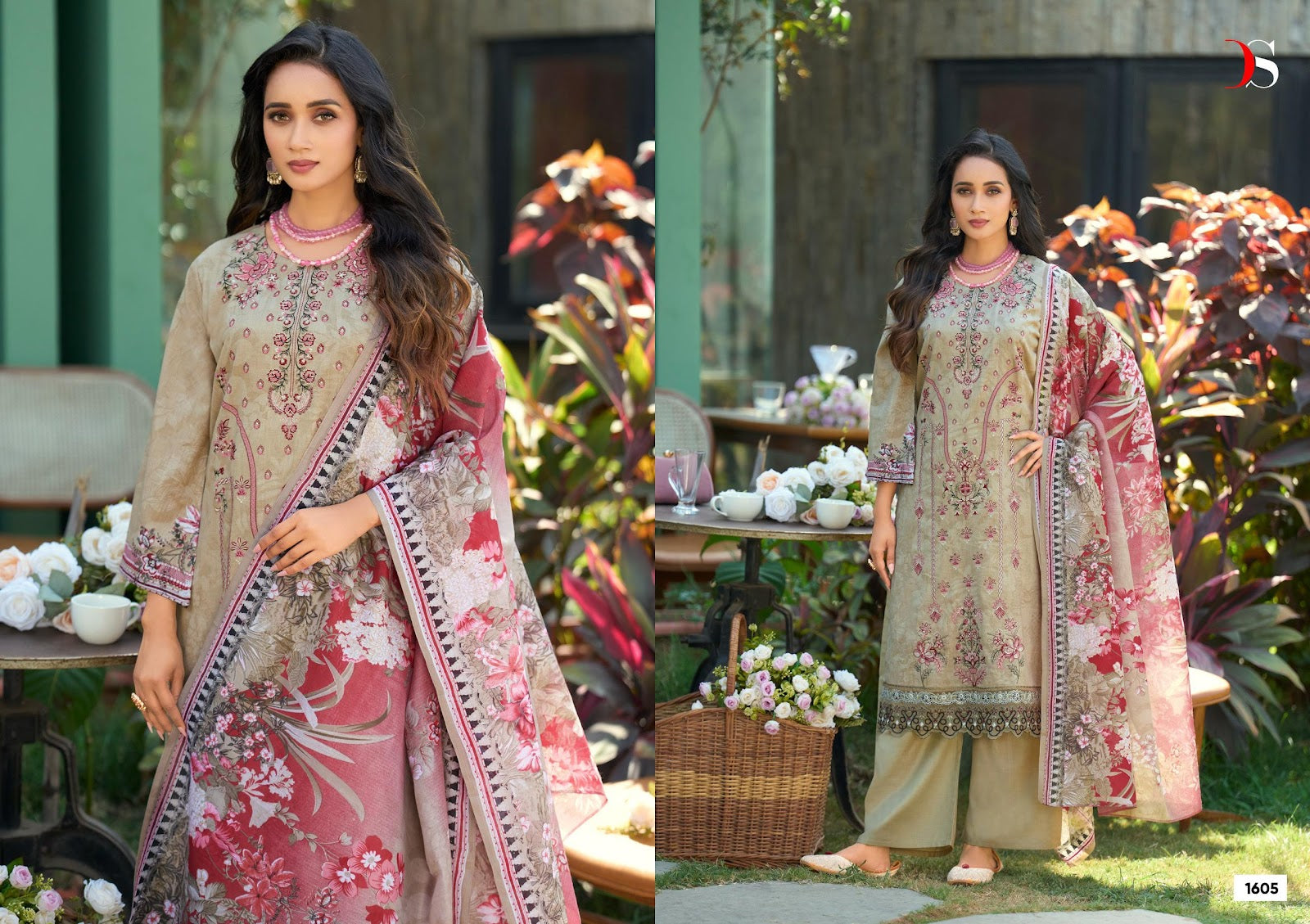 Chevron 16 Deepsy Cotton Pakistani Patch Work Suits Supplier Ahmedabad