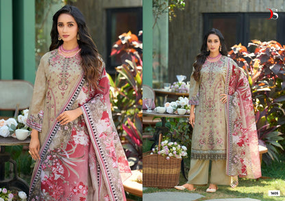 Chevron 16 Deepsy Cotton Pakistani Patch Work Suits Supplier Ahmedabad