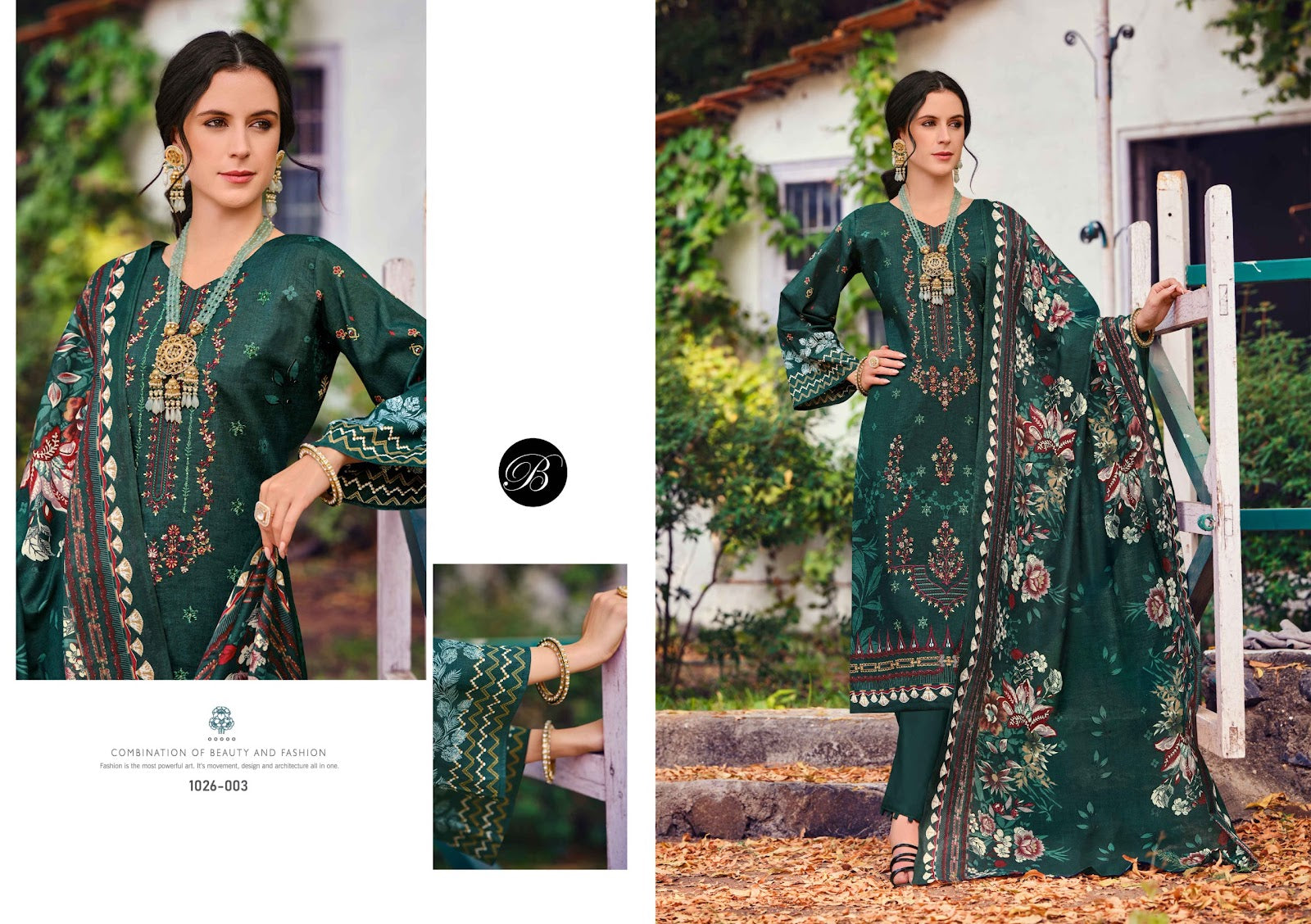 Chevron Belliza Designer Studio Cotton Karachi Salwar Suits Exporter