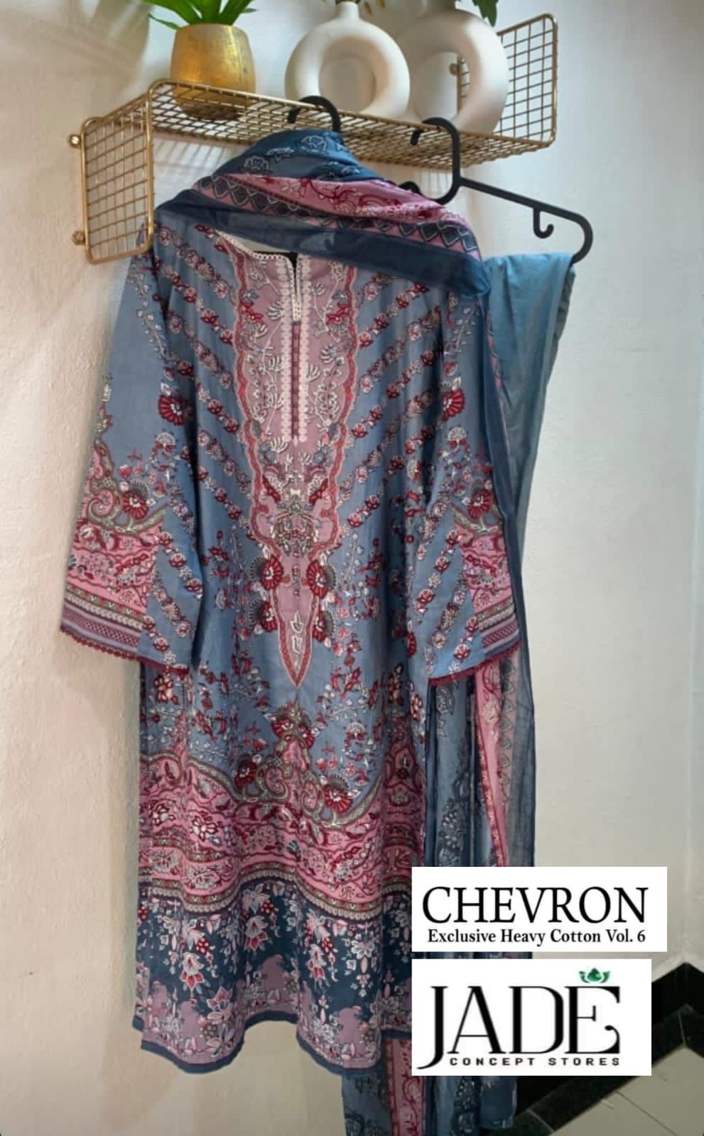 Chevron Heavy Cotton Vol 6 Jade Lawn Karachi Readymade Suits Manufacturer Ahmedabad