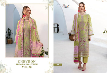 Chevron Premium Collection Vol 10 Shree Fabs Pure Cotton Pakistani Patch Work Suits Manufacturer Ahmedabad