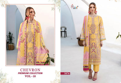 Chevron Premium Collection Vol 10 Shree Fabs Pure Cotton Pakistani Patch Work Suits Manufacturer Ahmedabad
