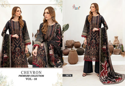 Chevron Premium Collection Vol 10 Shree Fabs Pure Cotton Pakistani Patch Work Suits Manufacturer Ahmedabad