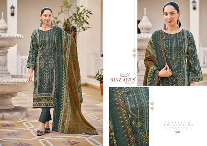 Chevron Riaz Art Cotton Karachi Salwar Suits Supplier India