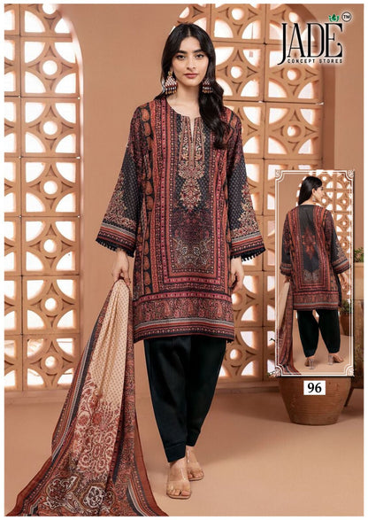 Chevron Vol 10 Exclusive Heavy Cotton Jade Karachi Readymade Suits Exporter