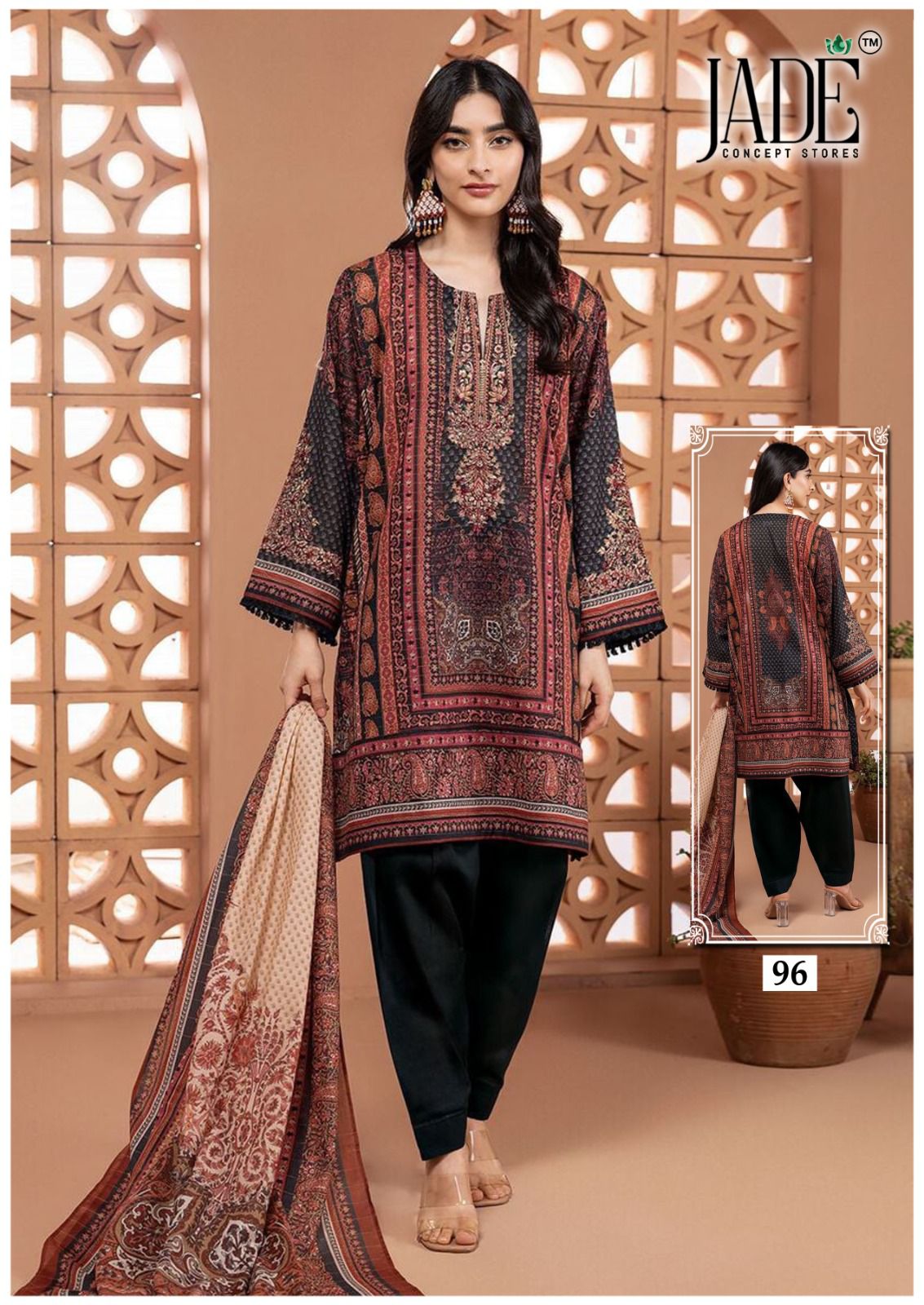 Chevron Vol 10 Exclusive Heavy Cotton Jade Lawn Karachi Salwar Suits Wholesale Price