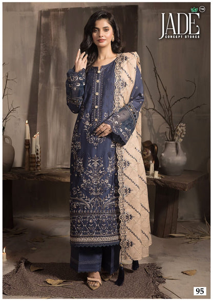 Chevron Vol 10 Exclusive Heavy Cotton Jade Lawn Karachi Salwar Suits Wholesale Price