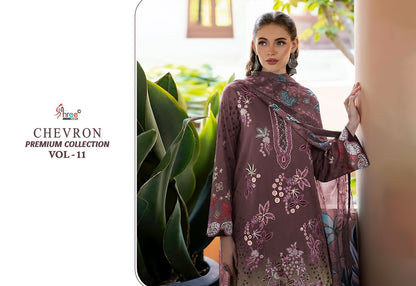 Chevron Vol 11 Premium Collection Shree Fabs Cotton Pakistani Patch Work Suits Wholesale Price