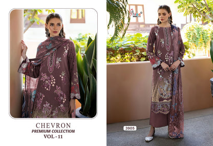 Chevron Vol 11 Premium Collection Shree Fabs Cotton Pakistani Patch Work Suits Wholesale Price