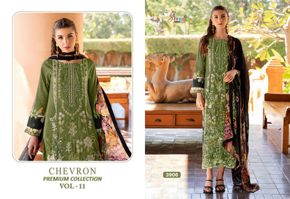 Chevron Vol 11 Premium Collection Shree Fabs Cotton Pakistani Patch Work Suits Wholesale Price