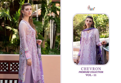 Chevron Vol 11 Premium Collection Shree Fabs Cotton Pakistani Patch Work Suits Wholesale Price
