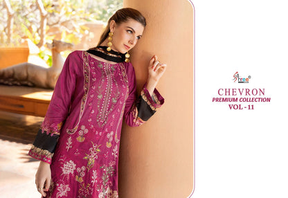 Chevron Vol 11 Premium Collection Shree Fabs Cotton Pakistani Patch Work Suits Wholesale Price