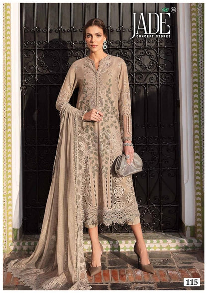 Chevron Vol 12 Exclusive Heavy Cotton Jade Karachi Salwar Suits Wholesale Price