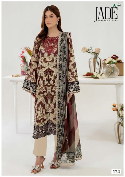 Chevron Vol 13 Exclusive Heavy Cotton Jade Lawn Karachi Salwar Suits Manufacturer Ahmedabad