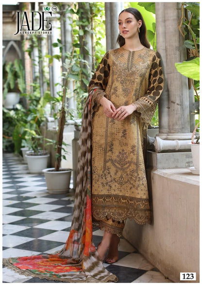 Chevron Vol 13 Exclusive Heavy Cotton Jade Lawn Karachi Salwar Suits Manufacturer Ahmedabad