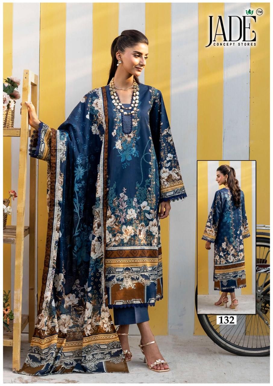 Chevron Vol 14 Exclusive Heavy Cotton Jade Karachi Salwar Suits Wholesaler India