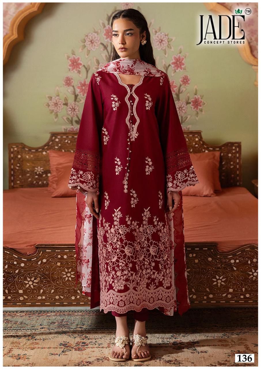 Chevron Vol 14 Exclusive Heavy Cotton Jade Karachi Salwar Suits Wholesaler India