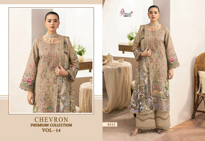Chevron Vol 14 Premium Collection Shree Fabs Cotton Pakistani Patch Work Suits Exporter