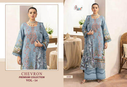 Chevron Vol 14 Premium Collection Shree Fabs Cotton Pakistani Patch Work Suits Exporter