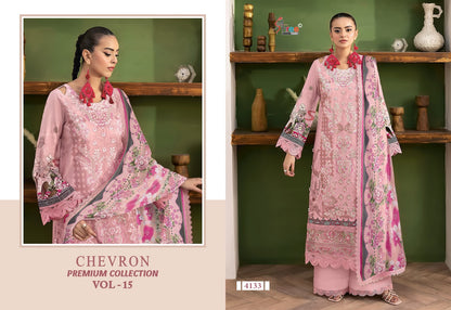 Chevron Vol 15 Premium Collection Shree Fabs Cotton Pakistani Patch Work Suits Supplier Ahmedabad
