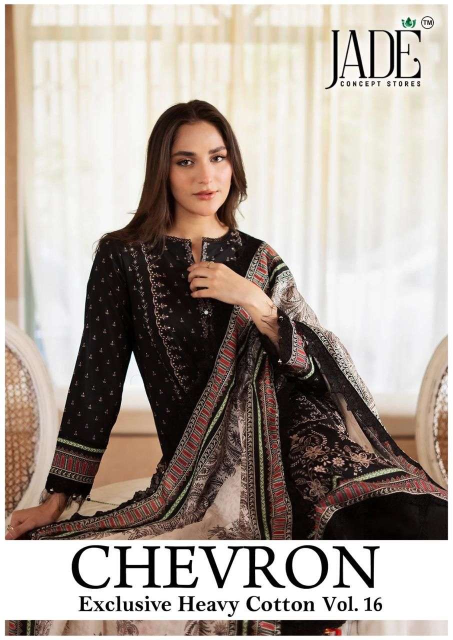 Chevron Vol 16 Exclusive Heavy Cotton Jade Karachi Readymade Suits Manufacturer Ahmedabad