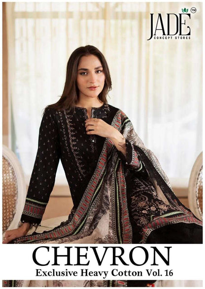 Chevron Vol 16 Exclusive Heavy Cotton Jade Karachi Readymade Suits Manufacturer Ahmedabad