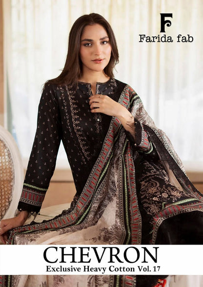 Chevron Vol 17 Farida Fab Mix Cotton Karachi Salwar Suits Manufacturer Gujarat