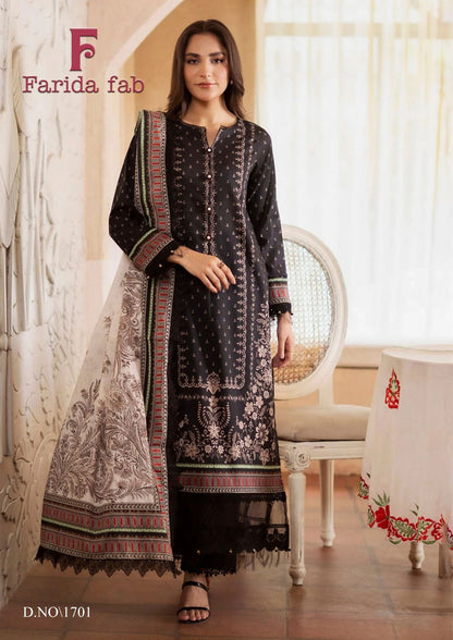 Chevron Vol 17 Farida Fab Mix Cotton Karachi Salwar Suits Manufacturer Gujarat