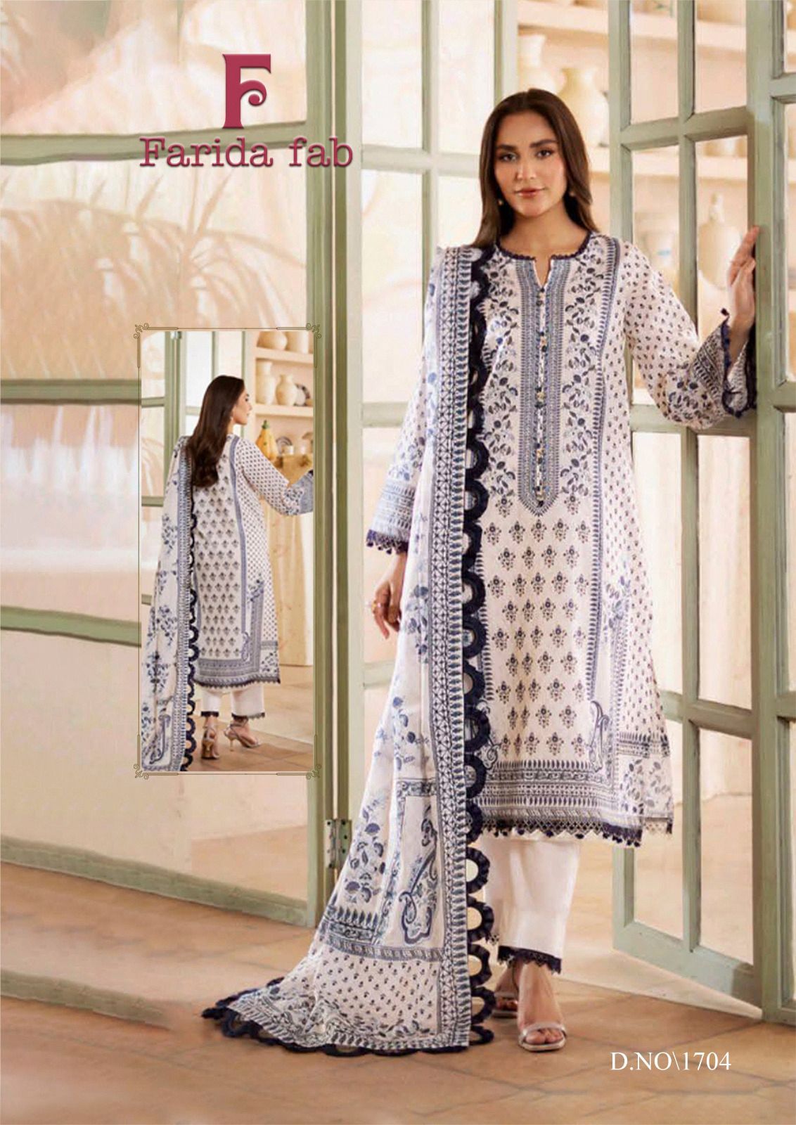 Chevron Vol 17 Farida Fab Mix Cotton Karachi Salwar Suits Manufacturer Gujarat