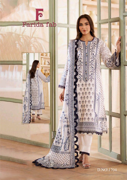 Chevron Vol 17 Farida Fab Mix Cotton Karachi Salwar Suits Manufacturer Gujarat