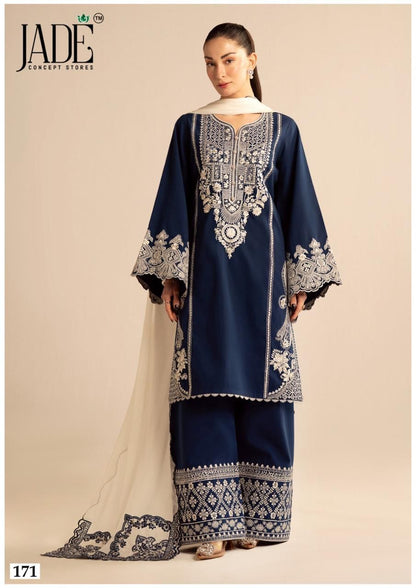 Chevron Vol 18 Jade Mix Cotton Karachi Salwar Suits Wholesaler India