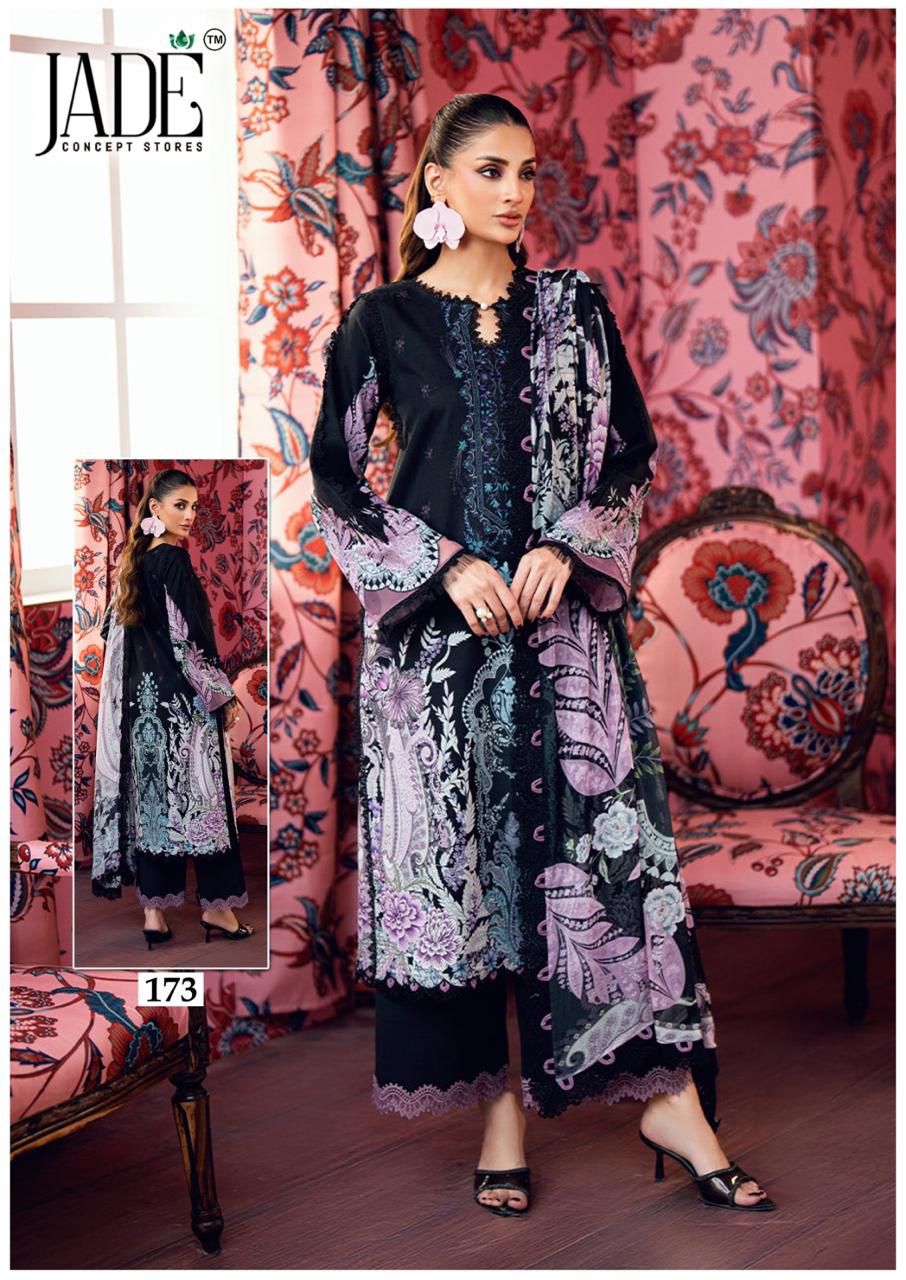 Chevron Vol 18 Jade Mix Cotton Karachi Salwar Suits Wholesaler India
