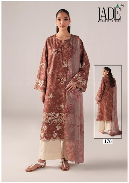 Chevron Vol 18 Jade Mix Cotton Karachi Salwar Suits Wholesaler India
