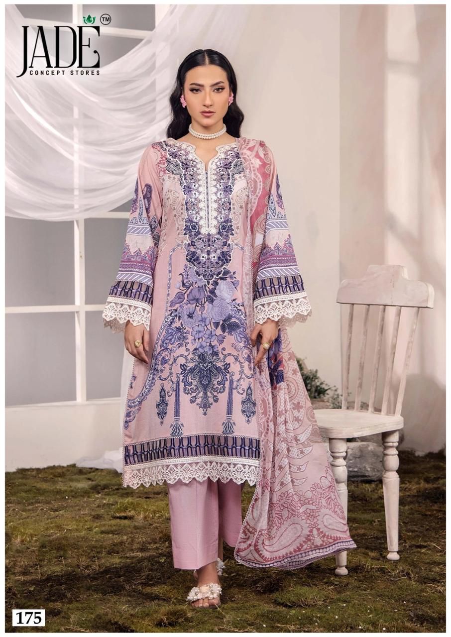 Chevron Vol 18 Jade Mix Cotton Karachi Salwar Suits Wholesaler India
