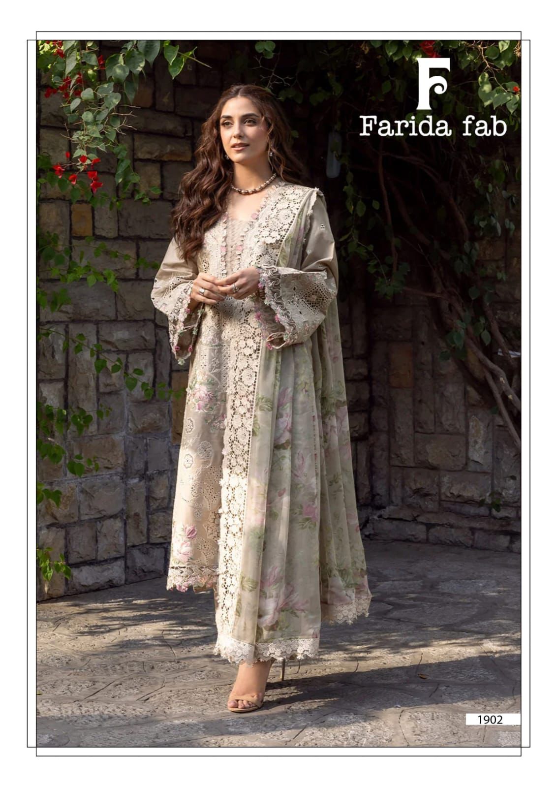 Chevron Vol 19 Farida Fab Lawn Cotton Karachi Salwar Suits Wholesaler Gujarat