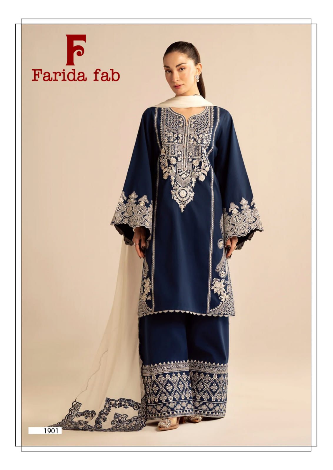 Chevron Vol 19 Farida Fab Lawn Cotton Karachi Salwar Suits Wholesaler Gujarat